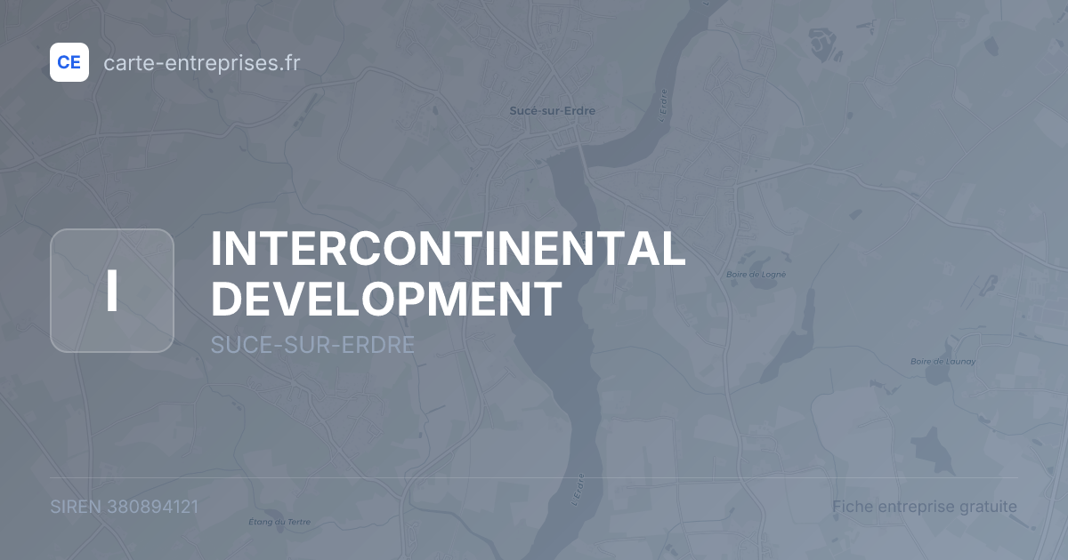 INTERCONTINENTAL DEVELOPMENT — 380894121 — fiche entreprise