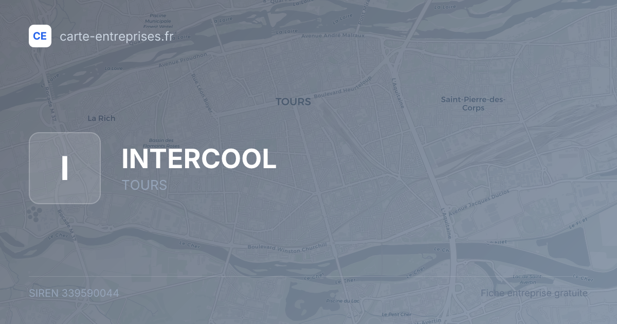 INTERCOOL — 339590044 — fiche entreprise