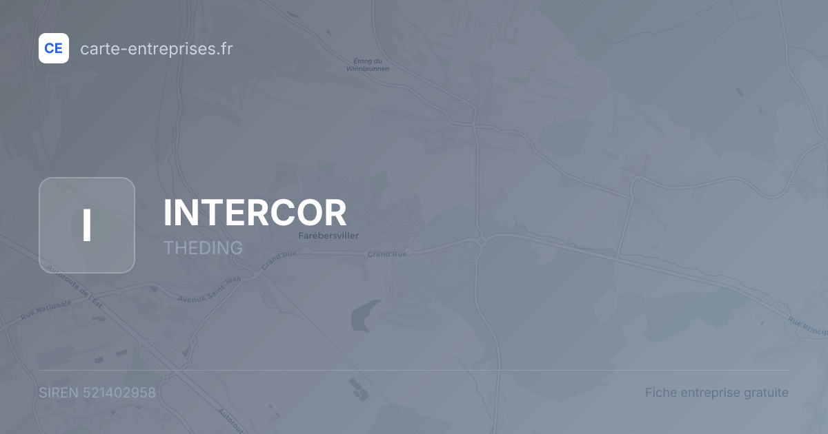 INTERCOR — 521402958 — fiche entreprise