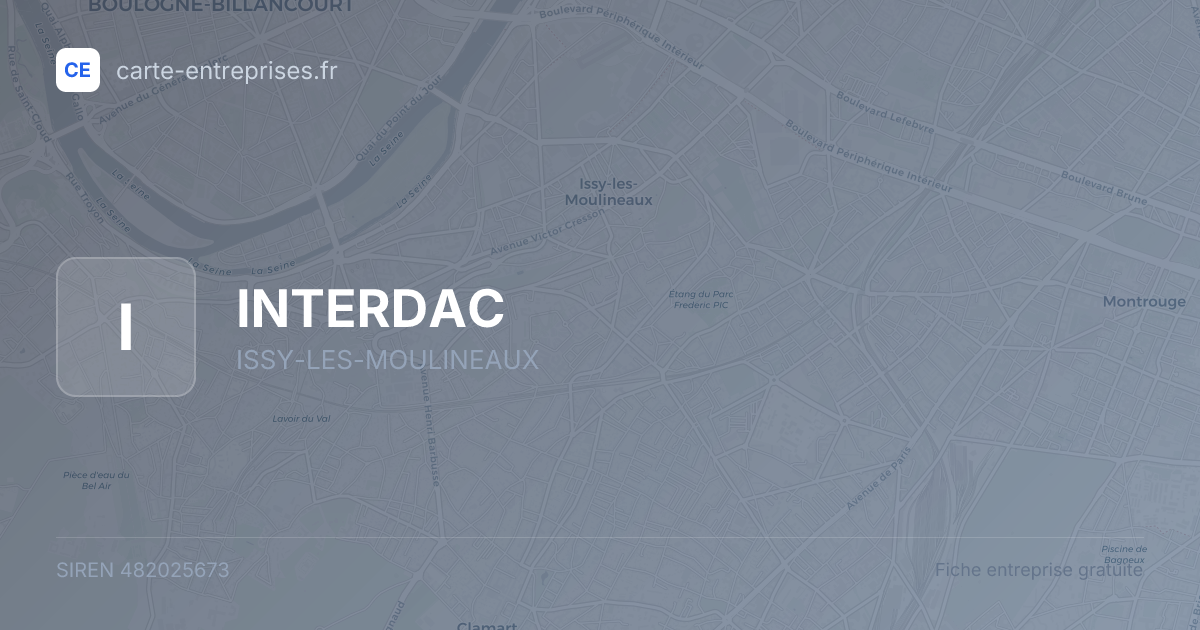 INTERDAC — 482025673 — fiche entreprise
