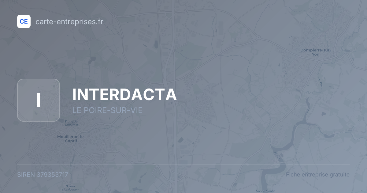 INTERDACTA — 379353717 — fiche entreprise