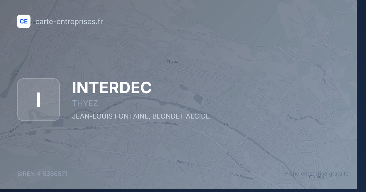 INTERDEC — 415366871 — fiche entreprise