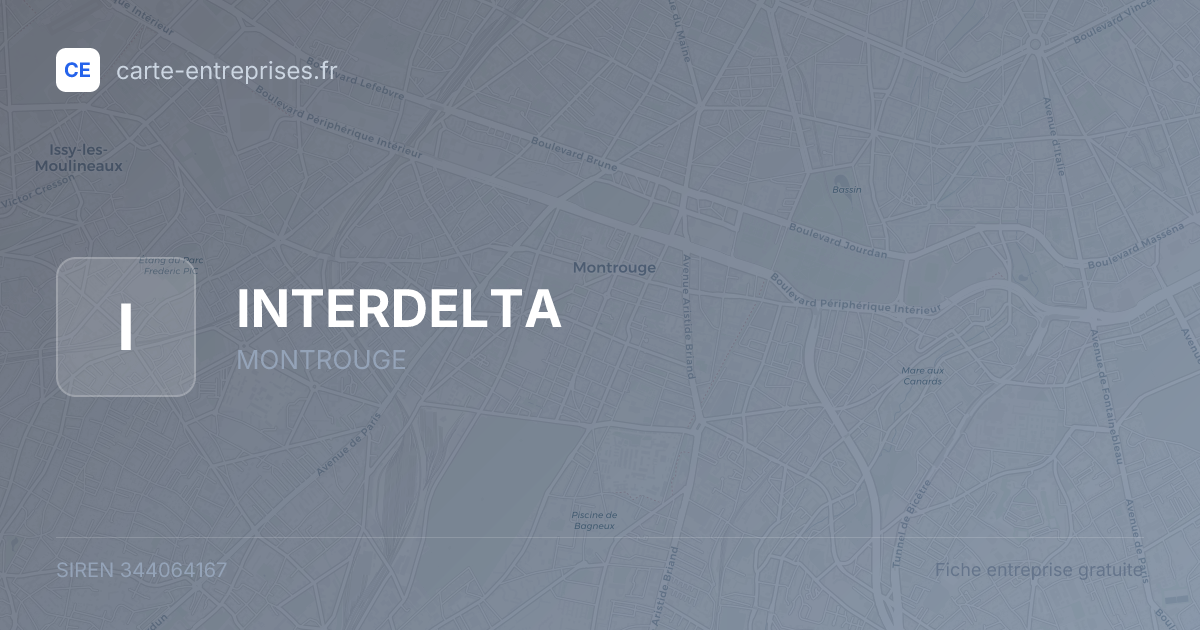 INTERDELTA — 344064167 — fiche entreprise