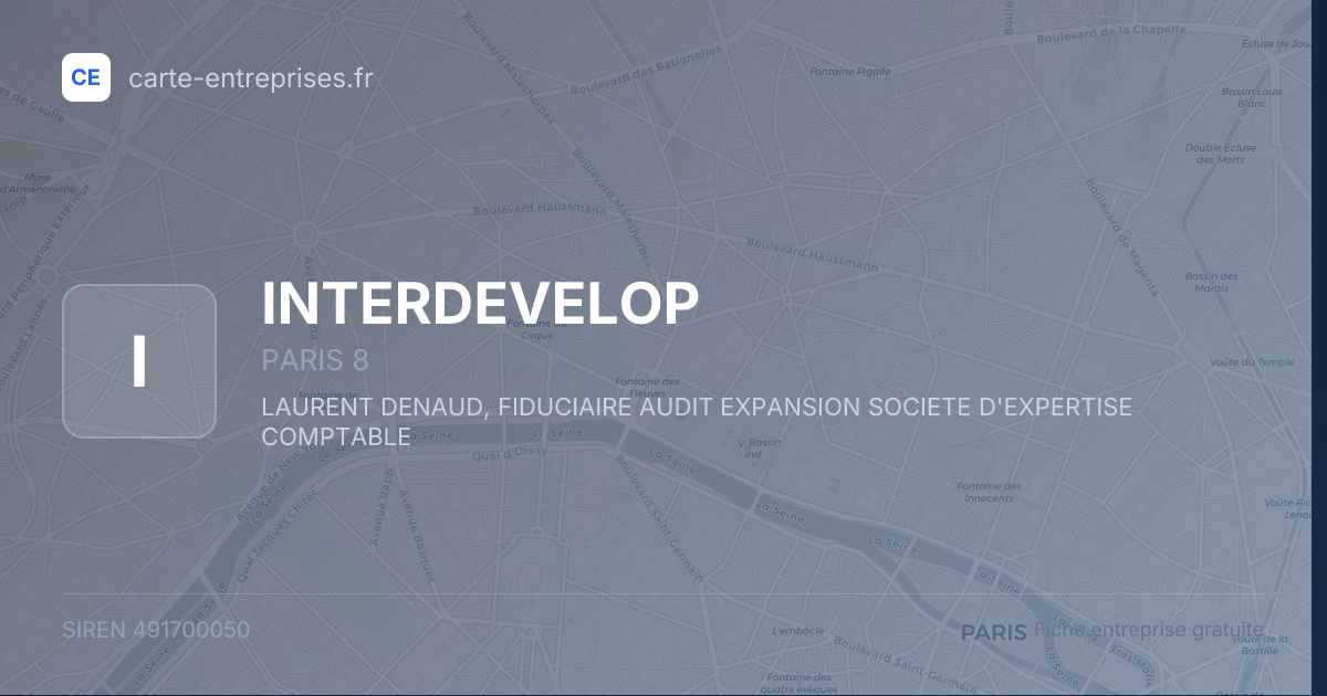 INTERDEVELOP — 491700050 — fiche entreprise