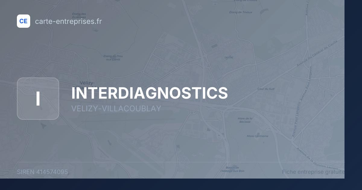 INTERDIAGNOSTICS — 414574095 — fiche entreprise