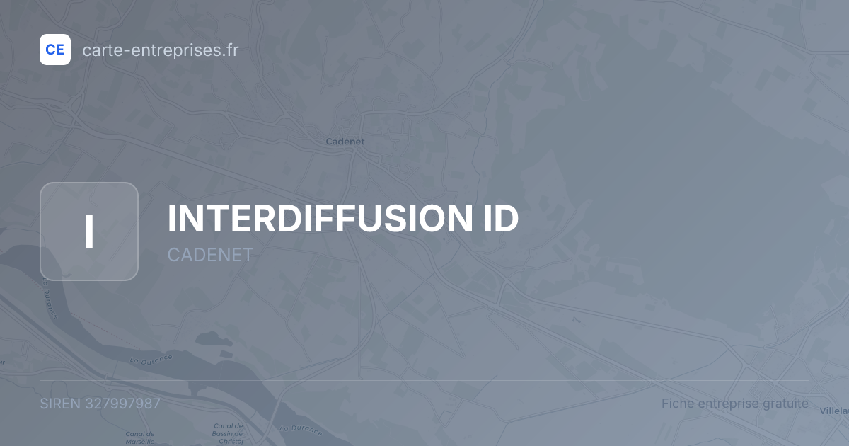 INTERDIFFUSION ID — 327997987 — fiche entreprise