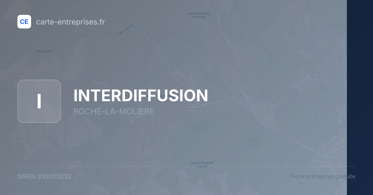 INTERDIFFUSION — 335003232 — fiche entreprise