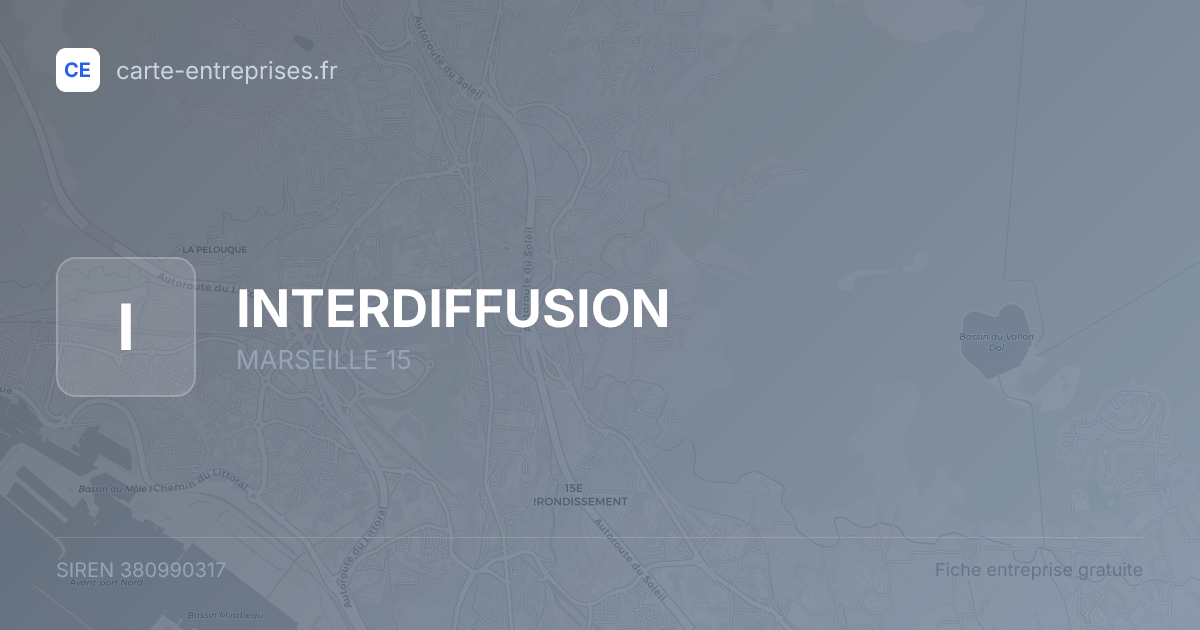 INTERDIFFUSION — 380990317 — fiche entreprise