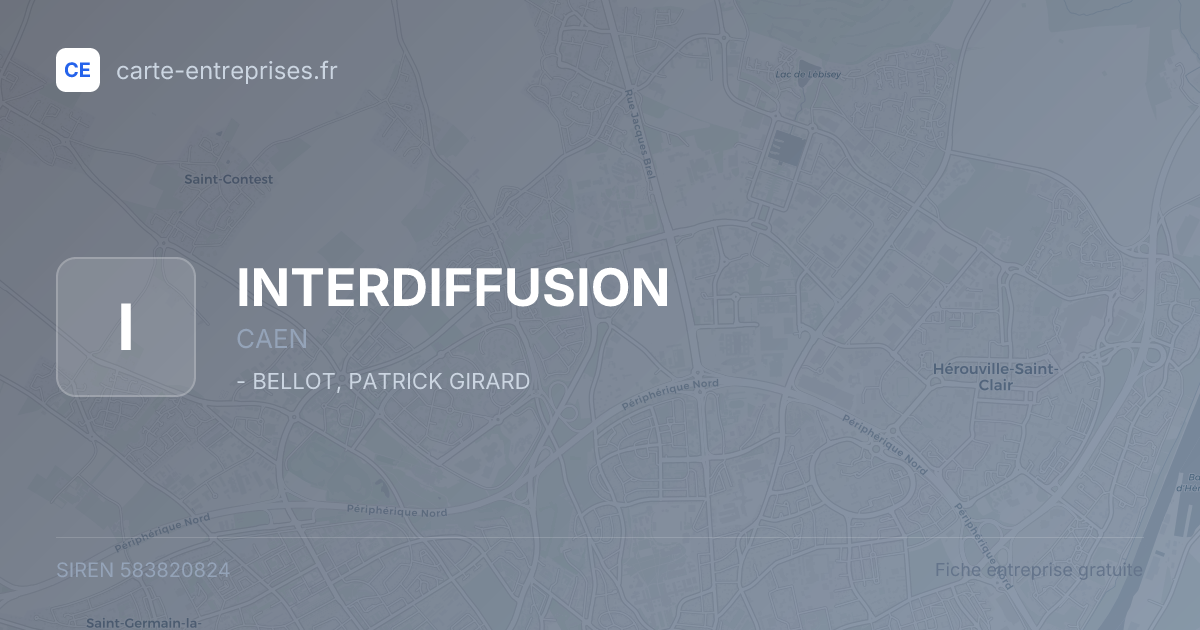 INTERDIFFUSION — 583820824 — fiche entreprise