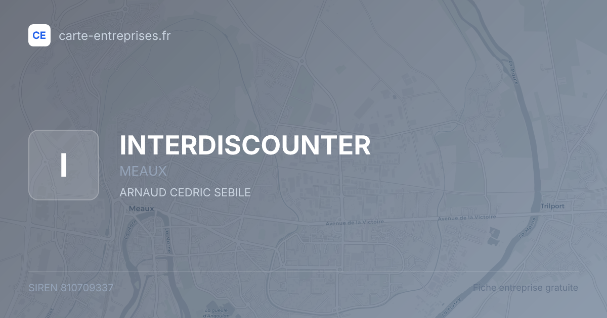 INTERDISCOUNTER — 810709337 — fiche entreprise