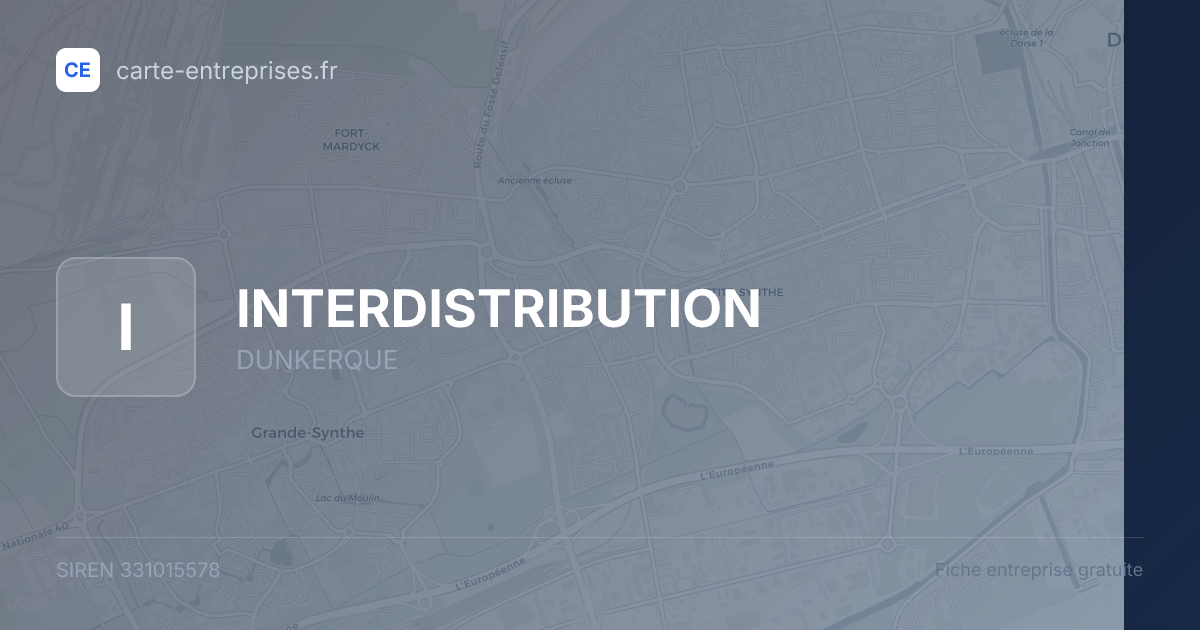 INTERDISTRIBUTION — 331015578 — fiche entreprise