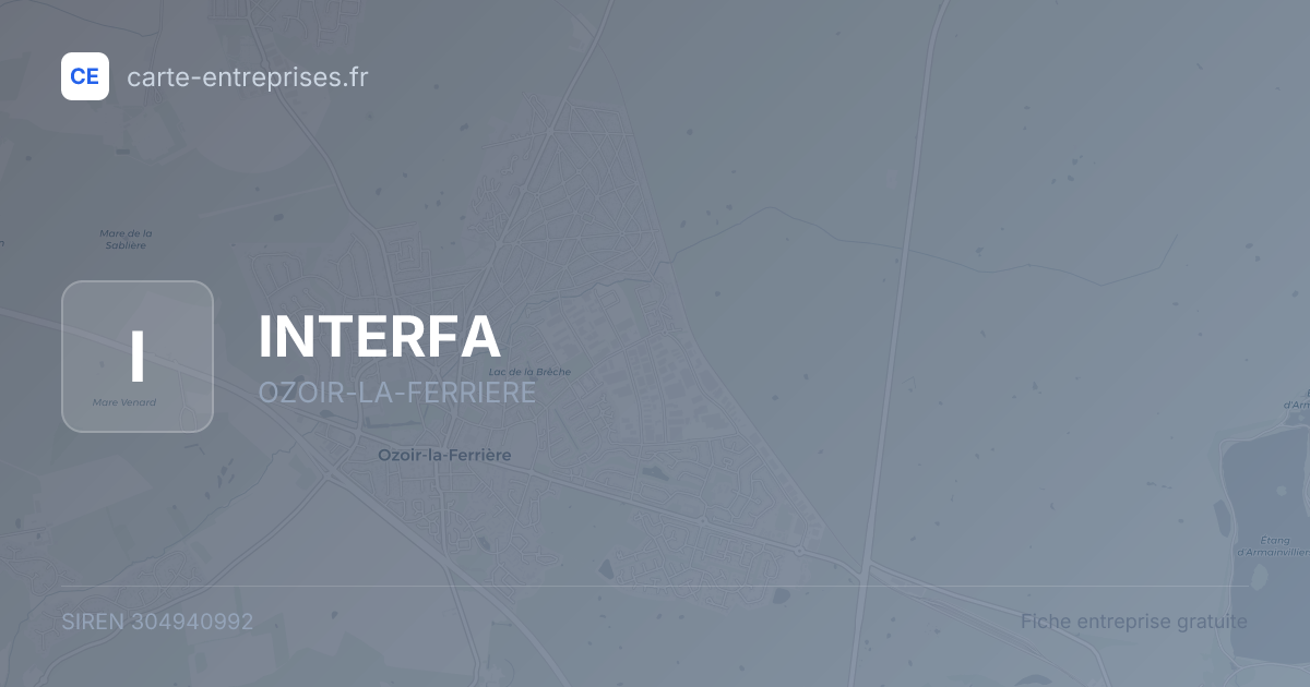 INTERFA — 304940992 — fiche entreprise