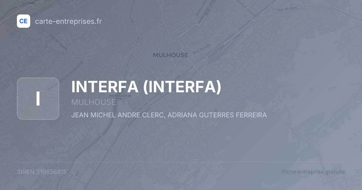 INTERFA — 319656815 — fiche entreprise