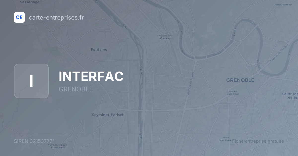 INTERFAC — 321537771 — fiche entreprise