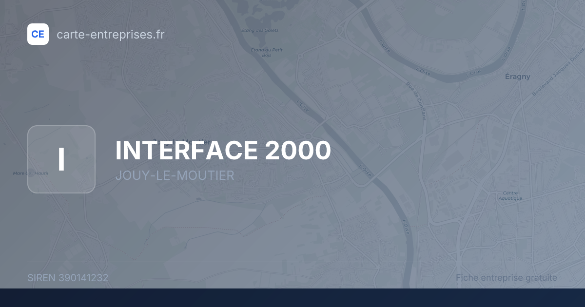INTERFACE 2000 — 390141232 — fiche entreprise