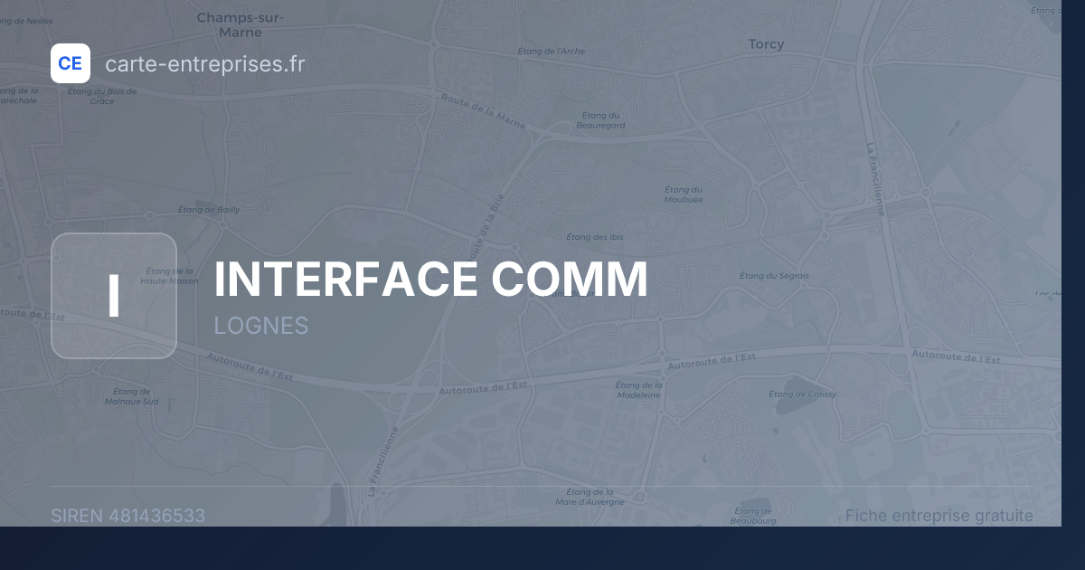 INTERFACE COMM — 481436533 — fiche entreprise