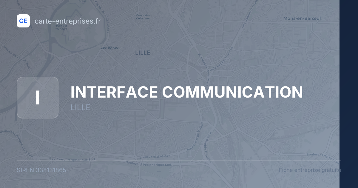 INTERFACE COMMUNICATION — 338131865 — fiche entreprise