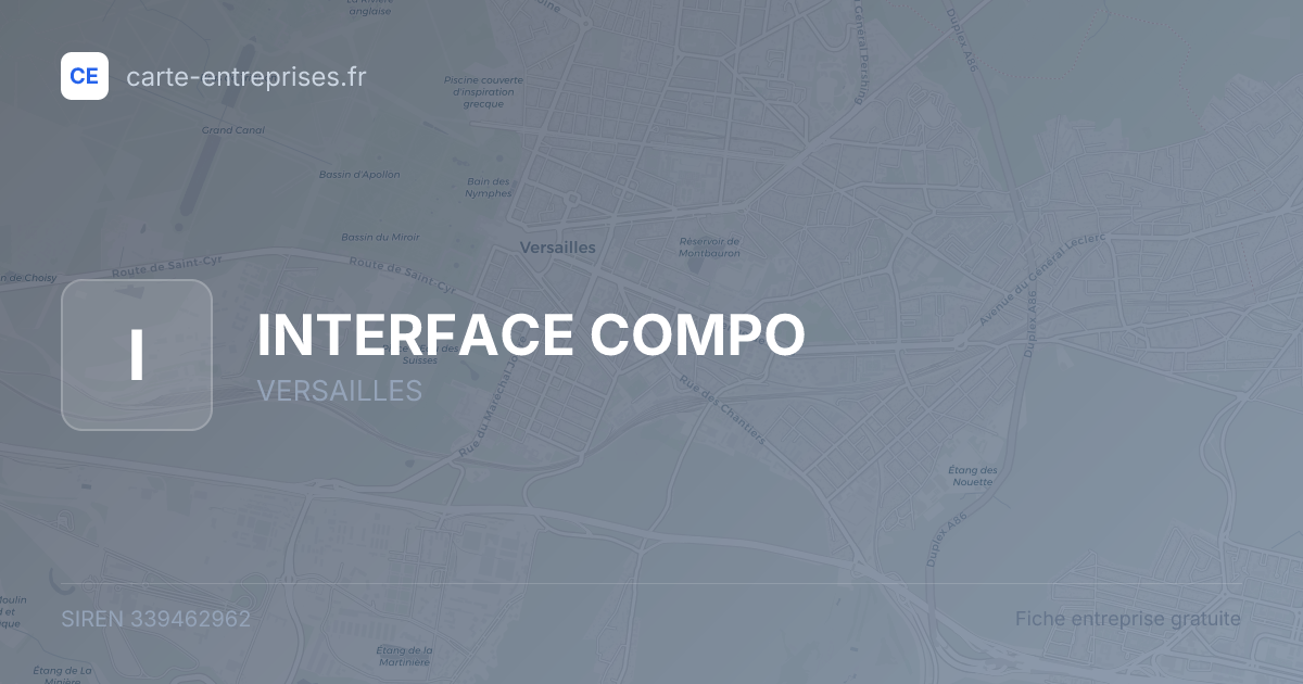 INTERFACE COMPO — 339462962 — fiche entreprise