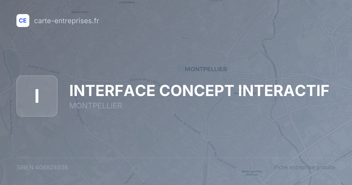 INTERFACE CONCEPT INTERACTIF — 408824936 — fiche entreprise