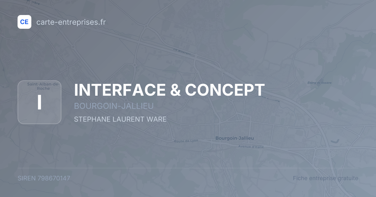 INTERFACE & CONCEPT — 798670147 — fiche entreprise