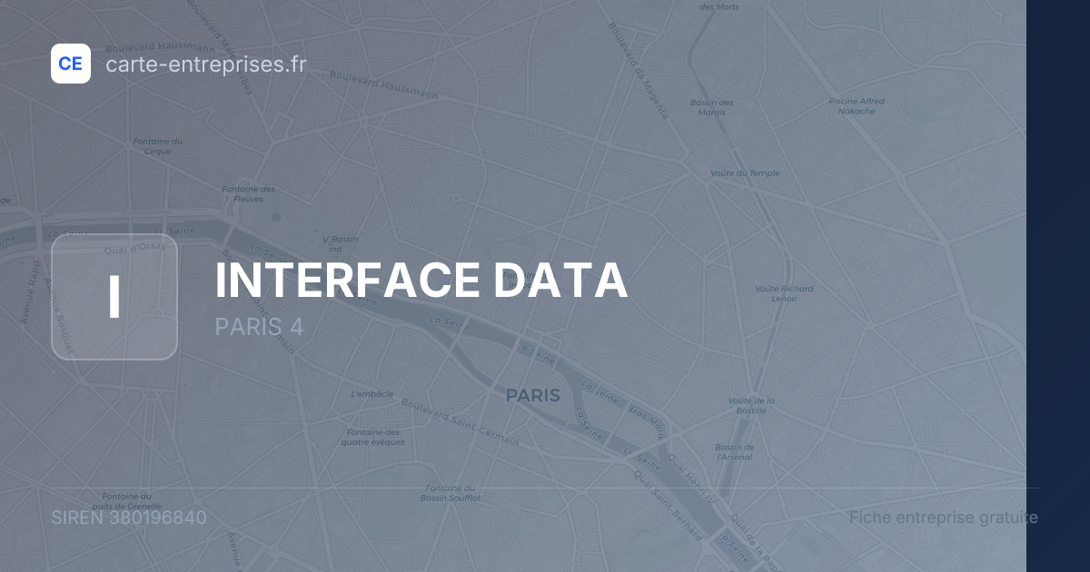 INTERFACE DATA — 380196840 — fiche entreprise