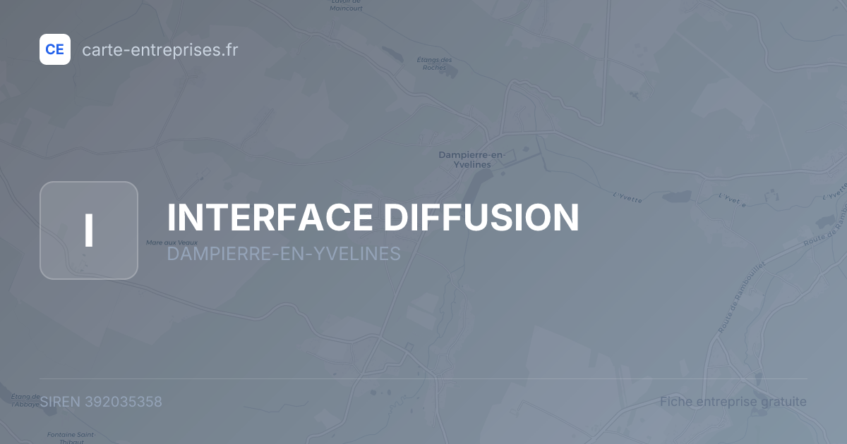 INTERFACE DIFFUSION — 392035358 — fiche entreprise