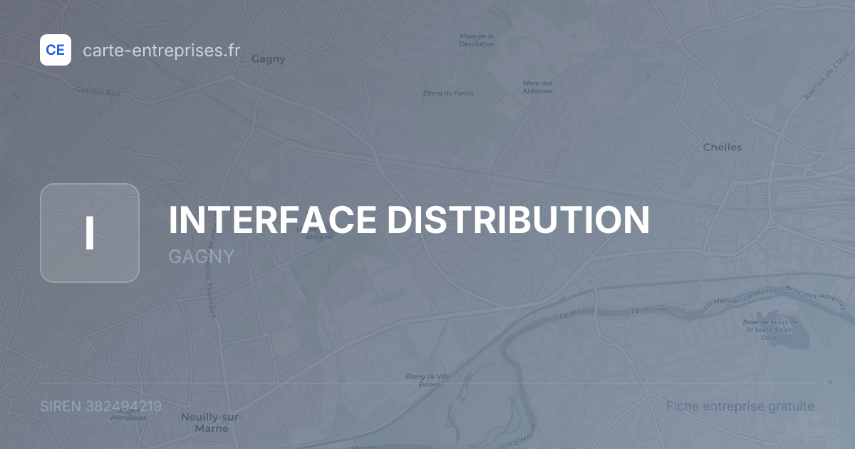 INTERFACE DISTRIBUTION — 382494219 — fiche entreprise
