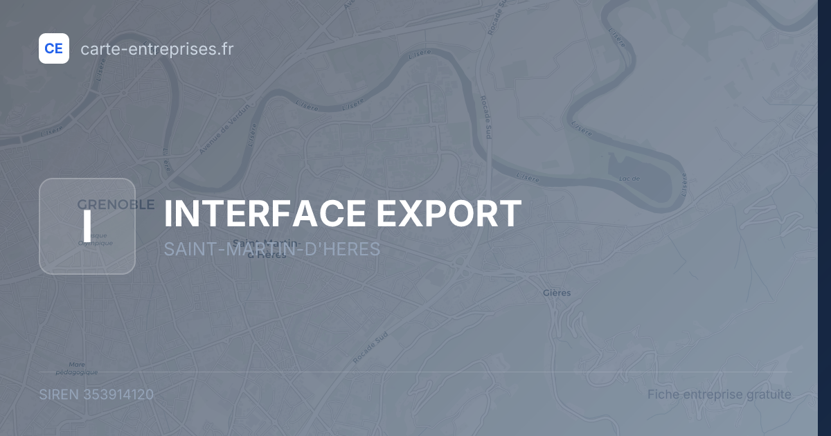 INTERFACE EXPORT — 353914120 — fiche entreprise