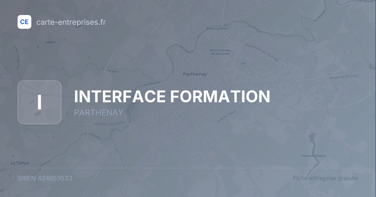 INTERFACE FORMATION — 424653533 — fiche entreprise