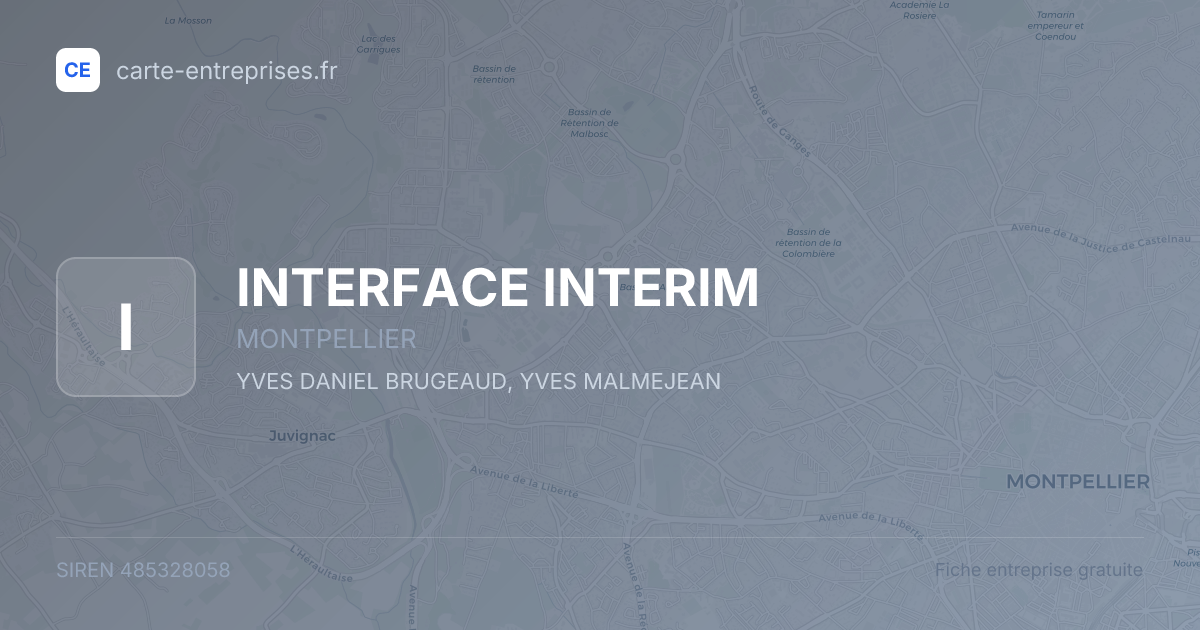 INTERFACE INTERIM — 485328058 — fiche entreprise