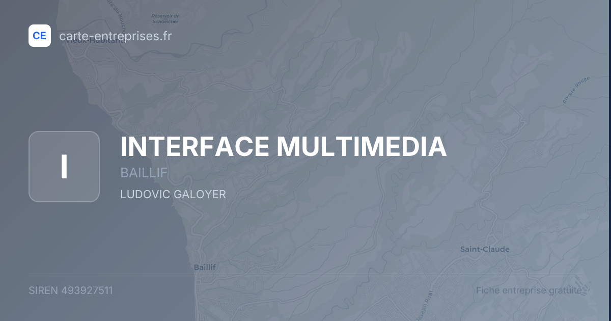 INTERFACE MULTIMEDIA — 493927511 — fiche entreprise