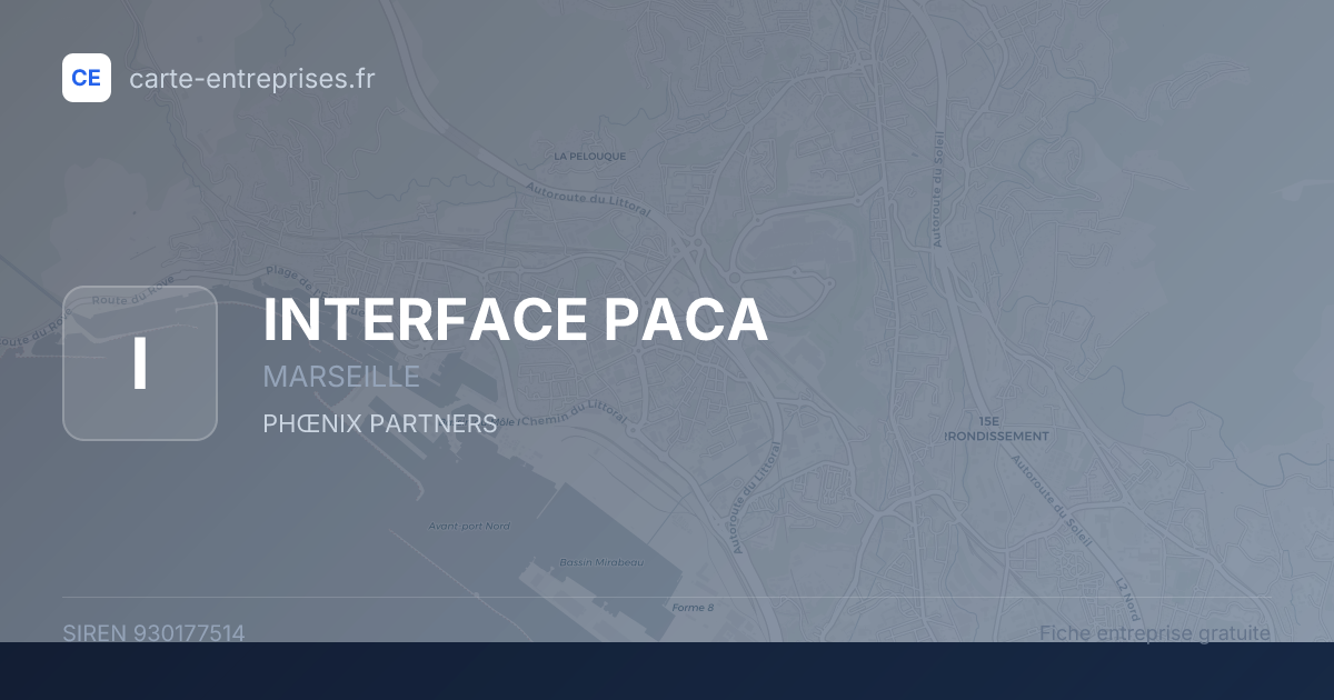 INTERFACE PACA — 930177514 — fiche entreprise