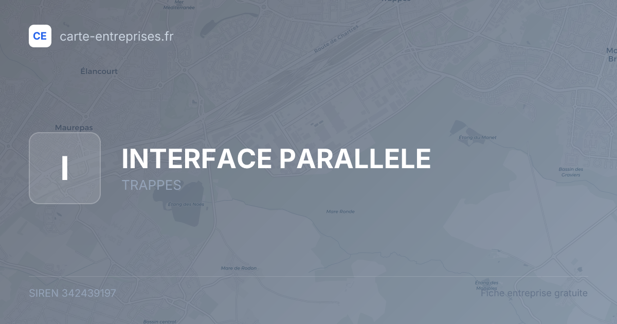 INTERFACE PARALLELE — 342439197 — fiche entreprise