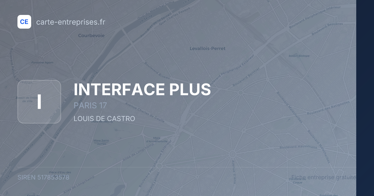 INTERFACE PLUS — 517853578 — fiche entreprise