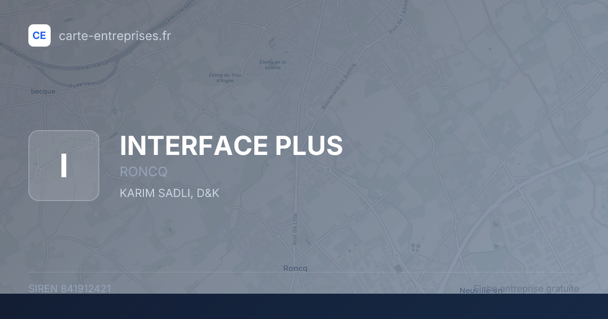 INTERFACE PLUS — 841912421 — fiche entreprise