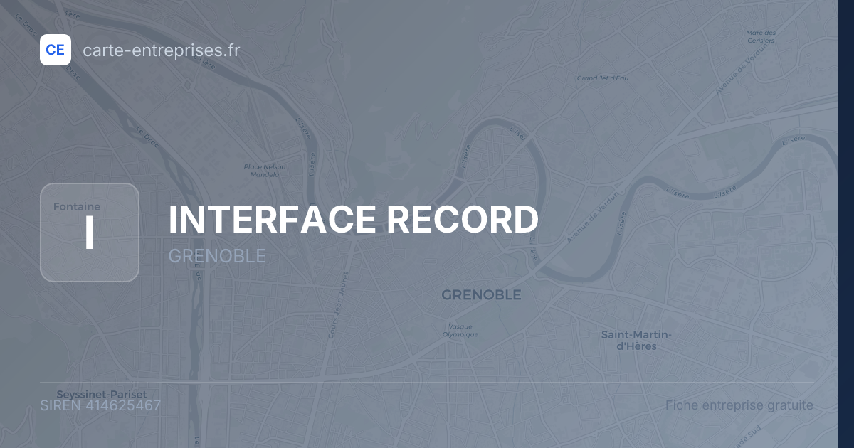 INTERFACE RECORD — 414625467 — fiche entreprise