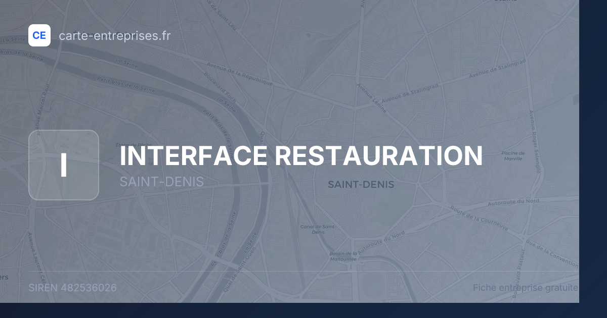 INTERFACE RESTAURATION — 482536026 — fiche entreprise