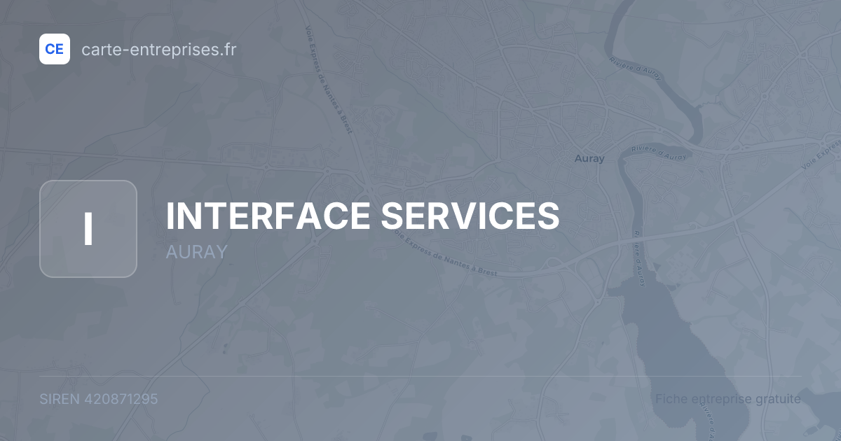 INTERFACE SERVICES — 420871295 — fiche entreprise