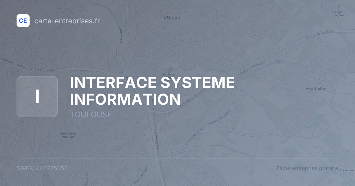INTERFACE SYSTEME INFORMATION — 440735553 — fiche entreprise