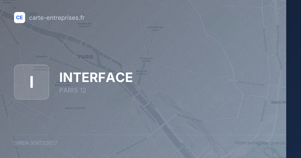 INTERFACE — 306733627 — fiche entreprise