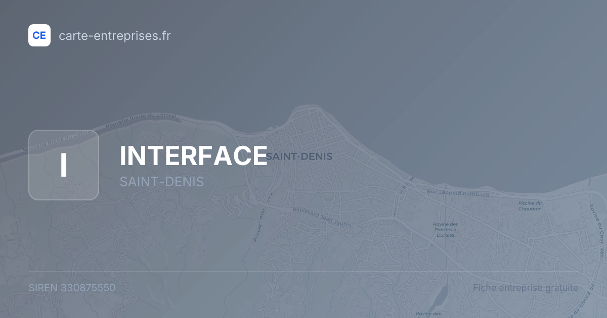 INTERFACE — 330875550 — fiche entreprise