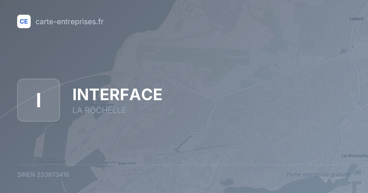 INTERFACE — 333673416 — fiche entreprise