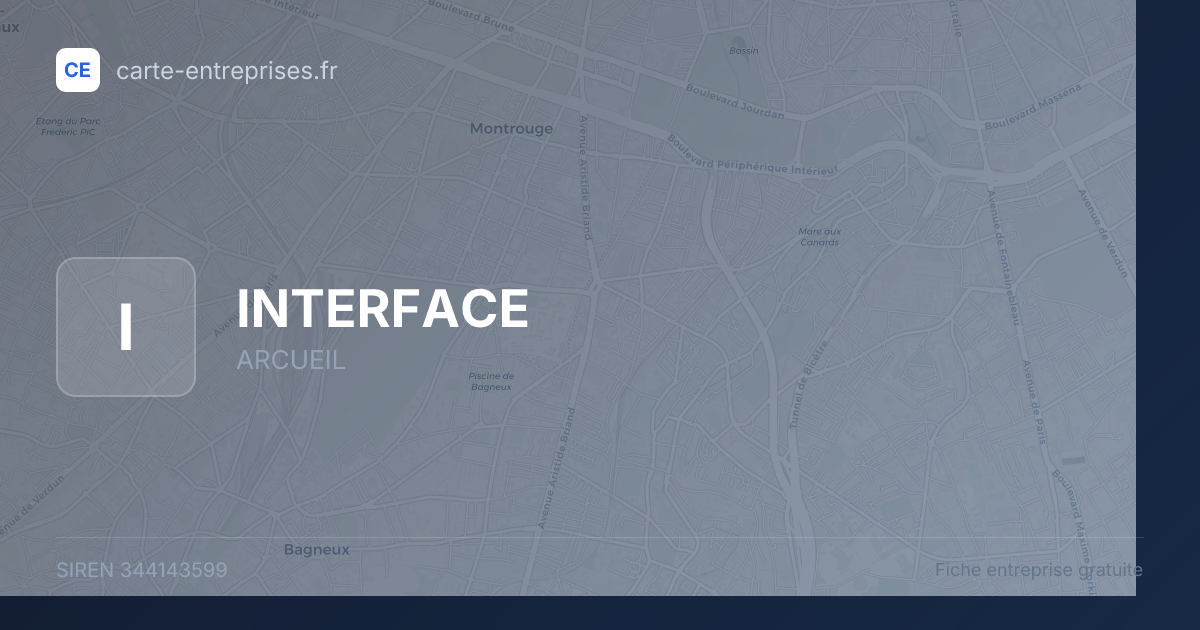 INTERFACE — 344143599 — fiche entreprise