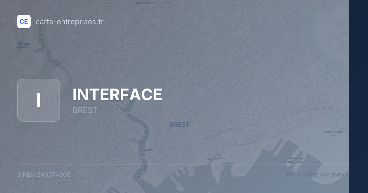 INTERFACE — 349374900 — fiche entreprise