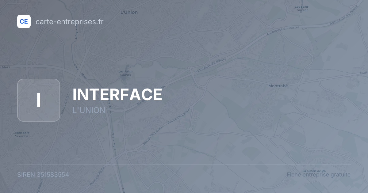 INTERFACE — 351583554 — fiche entreprise