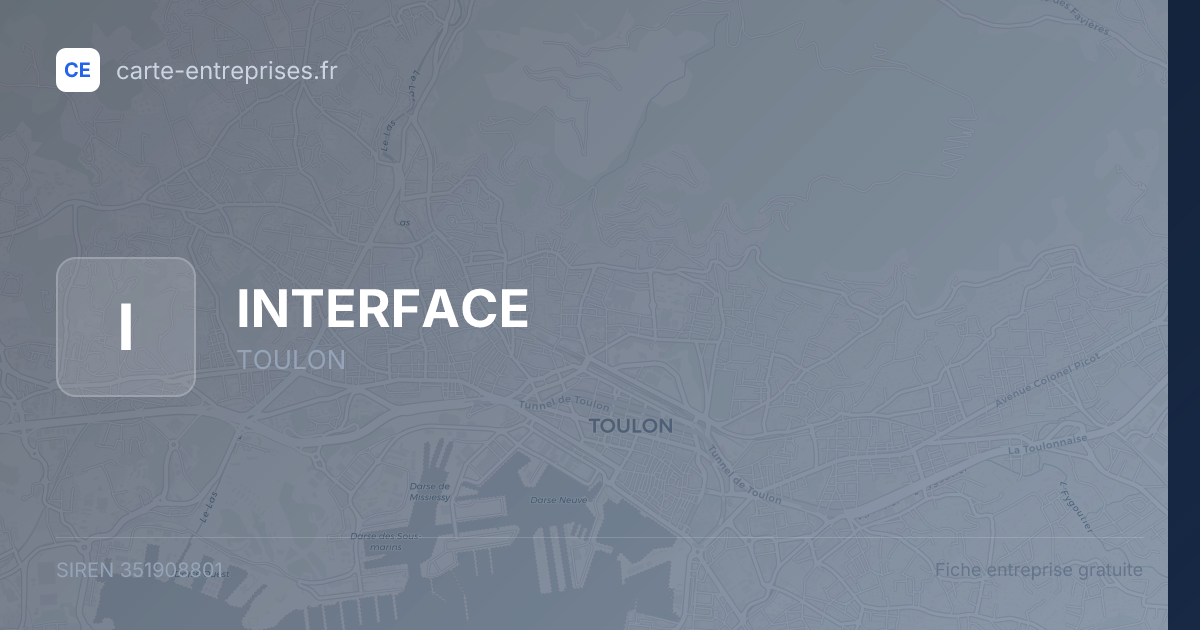 INTERFACE — 351908801 — fiche entreprise