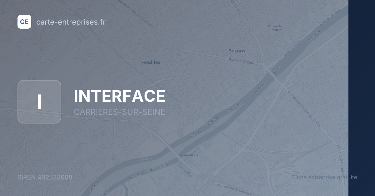 INTERFACE — 402533608 — fiche entreprise
