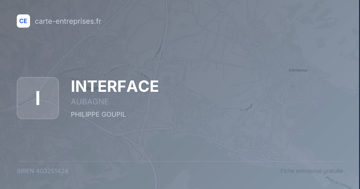INTERFACE — 403251424 — fiche entreprise