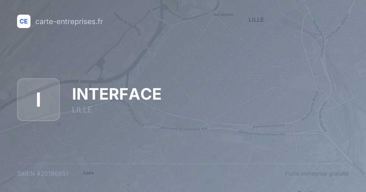 INTERFACE — 420196651 — fiche entreprise