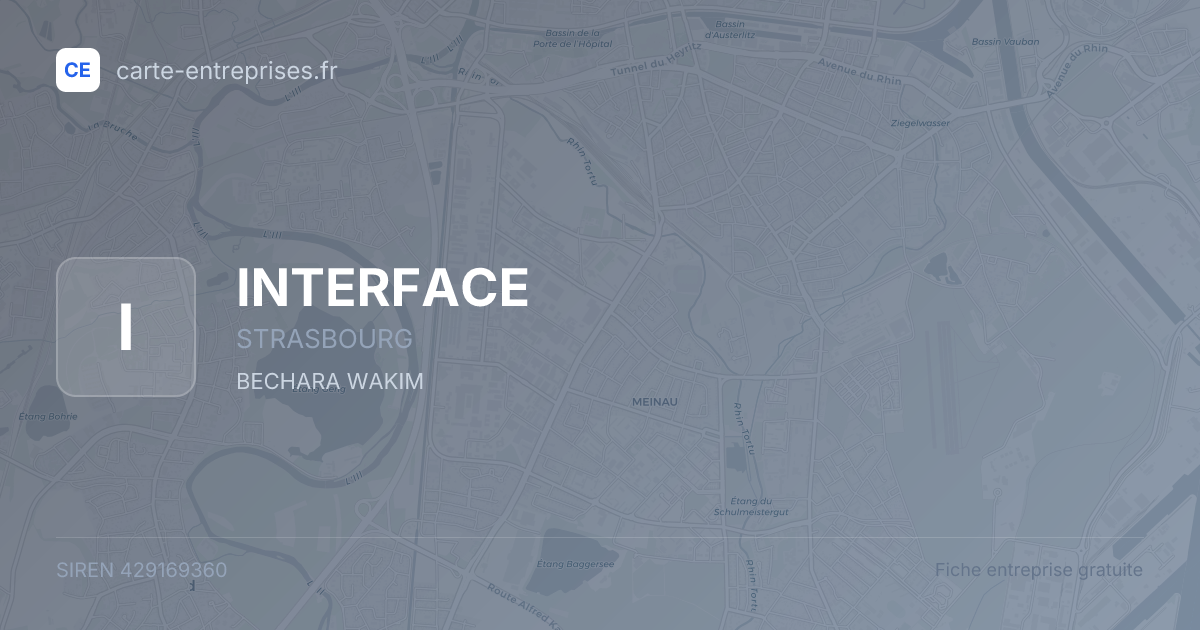INTERFACE — 429169360 — fiche entreprise